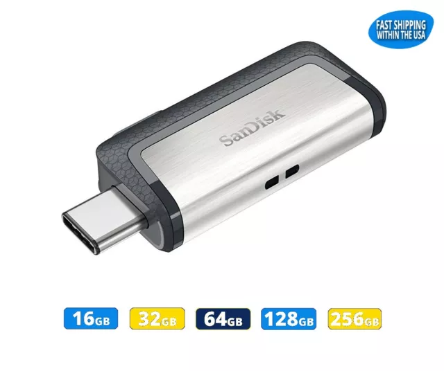 SanDisk Ultra Dual Drive SDDDC2 USB Type-C 16GB 32GB 64GB 128GB 256GB lot
