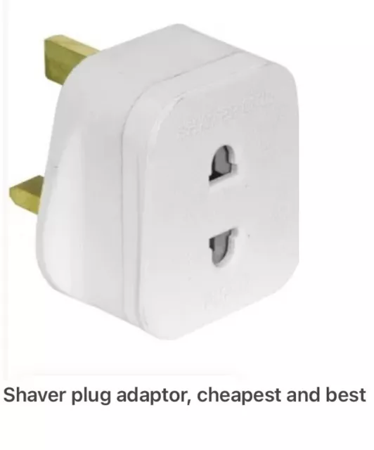 Shaver Adapter Fused Electric Plug for Shaving Epilator Toothbrush