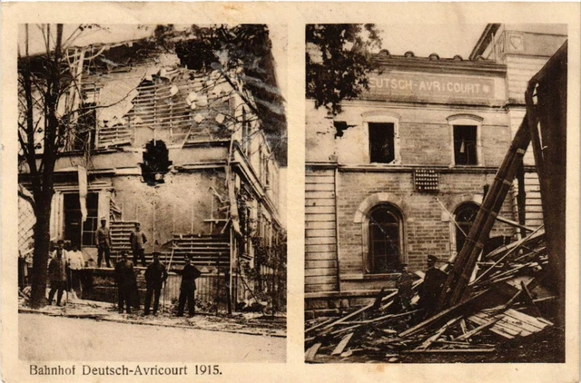 CPA AK DEUTSCH-AVRICOURT - Gare - Bahnhof - 1915 (387723)