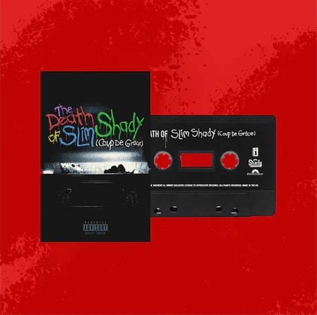 EMINEM THE DEATH Of Slim Shady (Coup De Grace) ALT COVER CASSETTE PRESALE UK!!. EUR 35,71