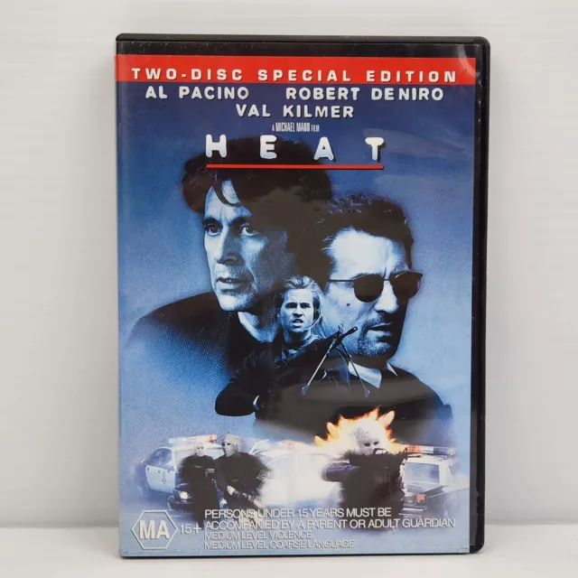 HEAT DVD MOVIE 1995 Michael Mann Al Pacino Robert De Niro Crime Crime ...
