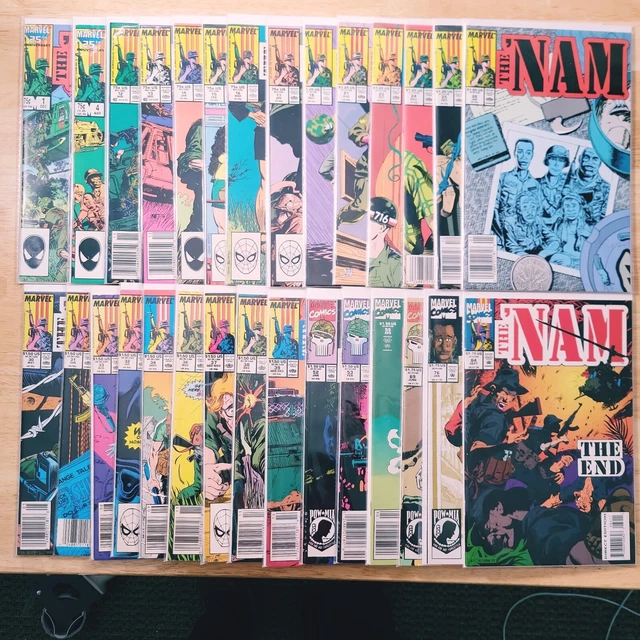 The 'Nam 1 - 84 HTF last issue, All Punisher Set, Marvel Comics (29 Book Lot)