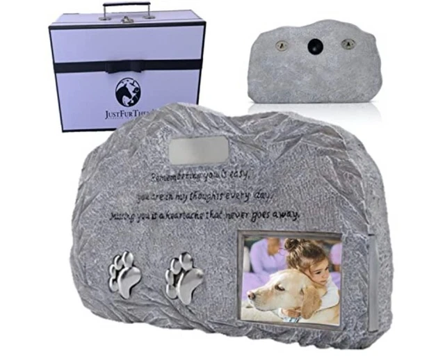 NUEVO- Urnas conmemorativas para mascotas Just Fur Them para cenizas de perro/gato con marco de foto/foto