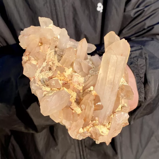 480G Natural Citrine cluster mineral specimen quartz crystal healing.