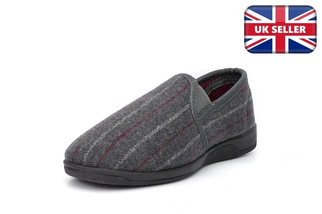 Pantofole slip on da uomo pantofole da uomo pantofole da tappeto ragazzo pantofole grigie
