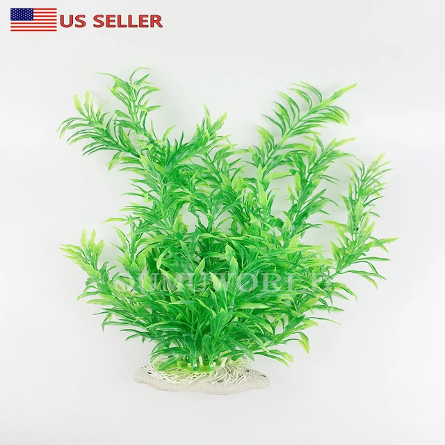 1 pc Artificial Aquarium Fish Tank Plastic Plant Decoration Ornament 16-Inch