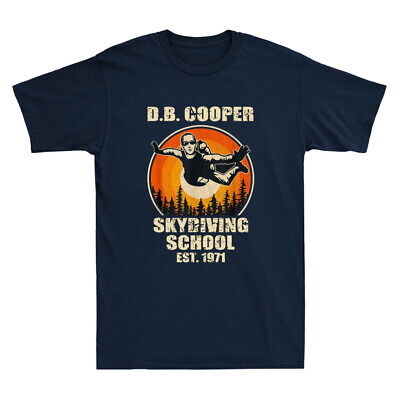 DB Cooper Skydiving School Est.1971 Funny DB Cooper Meme Vintage Men's T-shirt