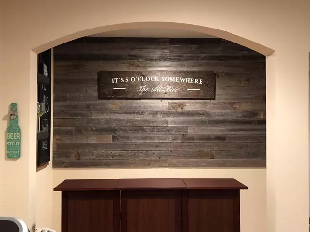 Rockin' Wood Peel & Stick Rustic Reclaimed Barn Wood Paneling, Real Wood, Rustic 3