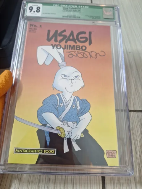 Usagi Yojimbo #1 CGC 9.8! Signed Stan Sakai! White Pages Autographed Please Read