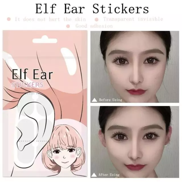Pegatinas para orejas Elf chapa orejas convertidas en corrección de orejas vertical oreja de soporte Y6R3