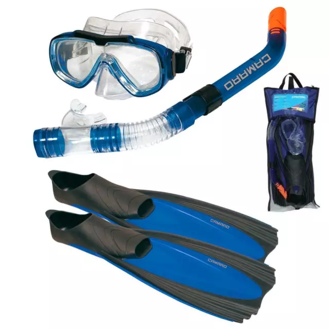 Camaro Profesional Complete Juego de Aletas Set Buceo Snorkel Máscara Esnórquel