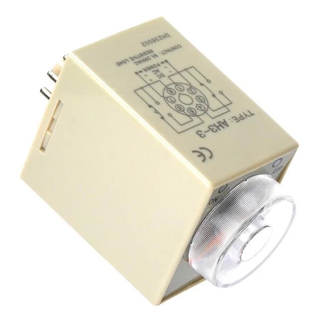 220V 6min Power On Timer Delay Relay for Industrial Control AH3-