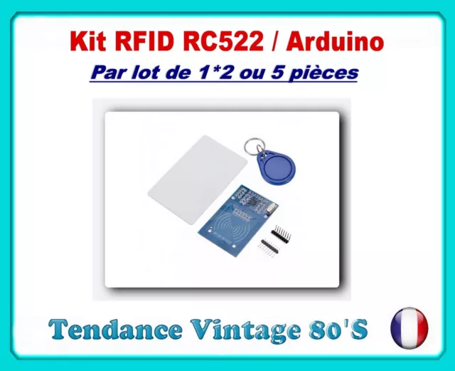 *** Lot De 1*2 Ou 5 Module Kit Rfid Rc522 Module + Carte Et Badge / Arduino ***