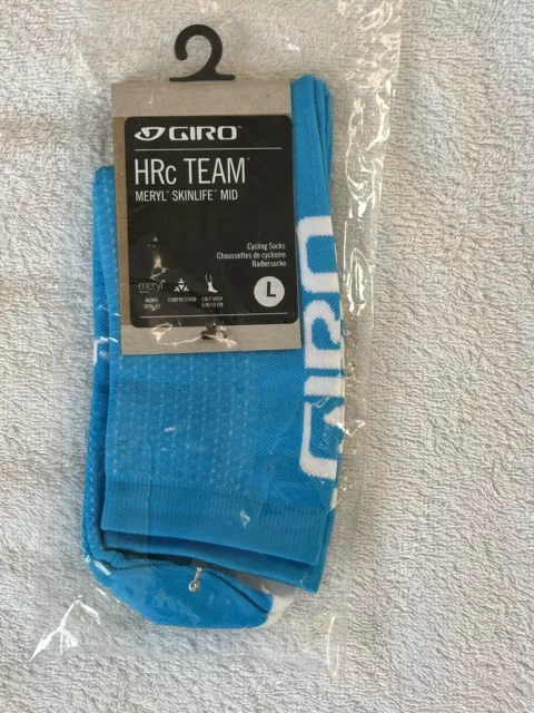 Giro Hrc Team Sock Blue jewel/White L. New.