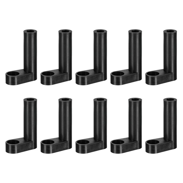 PCB Plástico Fijo Pies Circuito Placa Separador Negro Espaciador 30mm, 50uds
