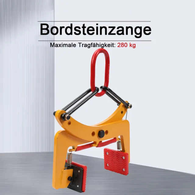 VERSETZZANGE Bordsteinzange 320kg hebezange 0~6,5cm Bordstein Bordsteinträger DE