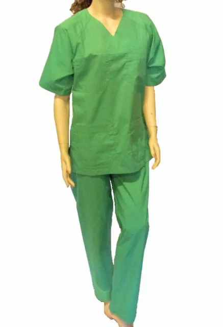 Basic Scrub Suit - Green Medical Hospital Doctor Nurse Uniform PPE Scrubs