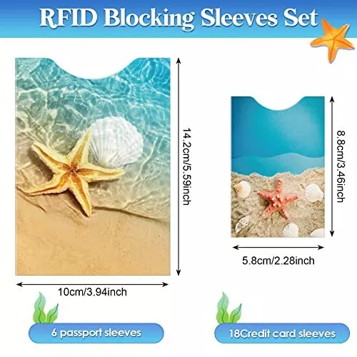 24 Pieces RFID Blocking Sleeves Aluminum Foil Identity Prevention RFID Credit 2
