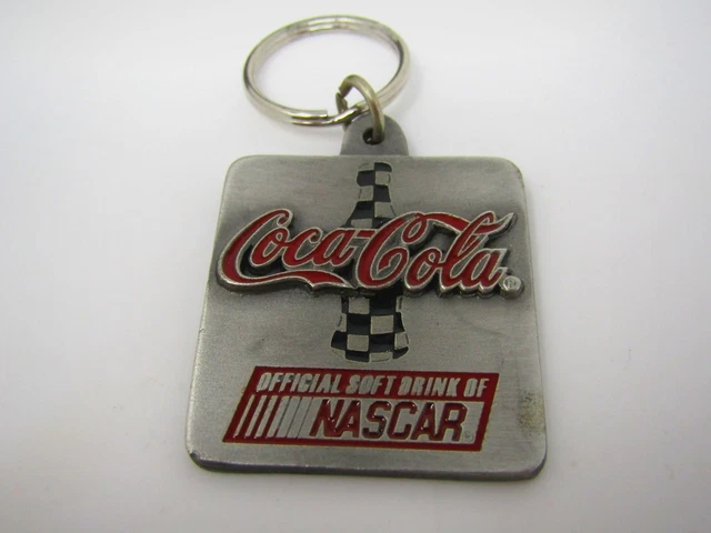 Vintage Keychain Charm: Coca Cola Coke Nascar 1998