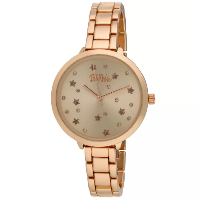 Bob Mackie Women's 36mm Star Dial Link Watch