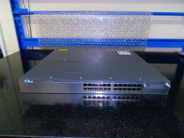 CISCO CATALYST WS-C3750X-24T-S 24 Port Gigabit Switch 1 X PSU ...