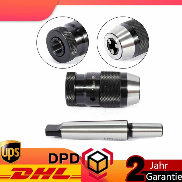 Mandrino per foratura serraggio rapido MT3-B18 cono larghezza di serraggio 1 mm-16 mm mandrino per foratura a serraggio rapido