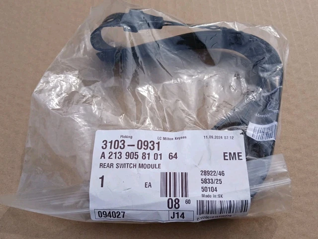 MERCEDES CLA 2021 Rear Bumper Coding Switching Module A2139058101 £49. ...
