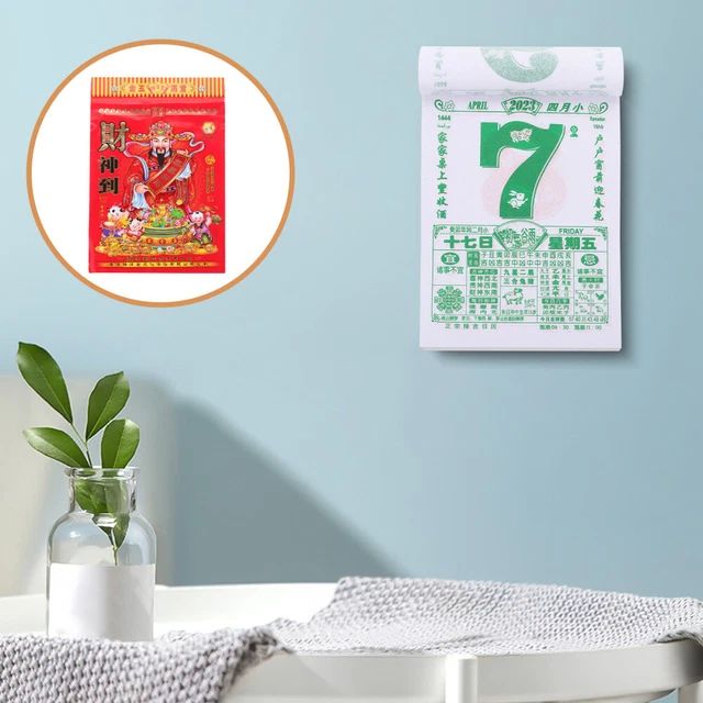 CALENDAR 2023 THICK Traditional Lunar Calendar for Home Office Wall