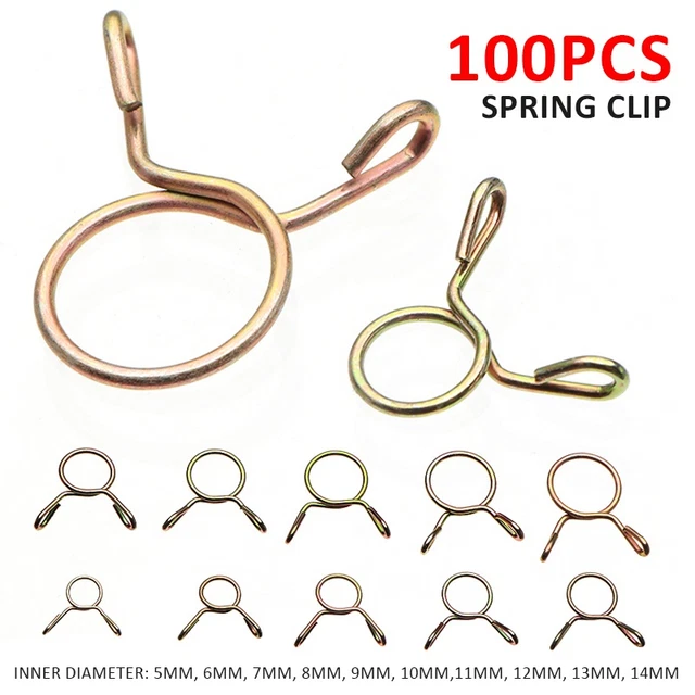 Fascette tubo molla 100 pezzi ATV Die Meister moto clip molla metallo