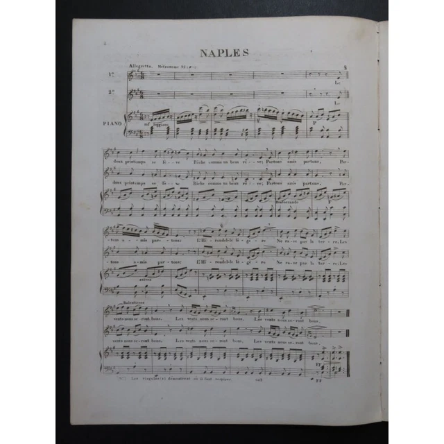 MASINI F. Naples Chant Piano ca1830 3