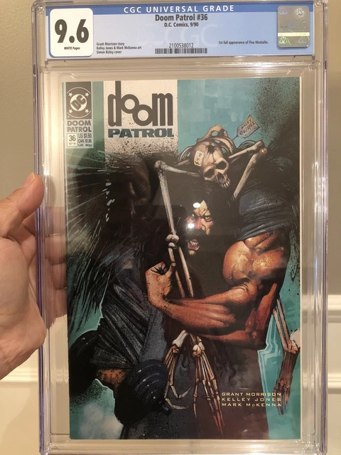 Doom Patrol #36 CGC 9.6 Grant Morrison Story! 1st Full App. Flex Mentallo L@@K!