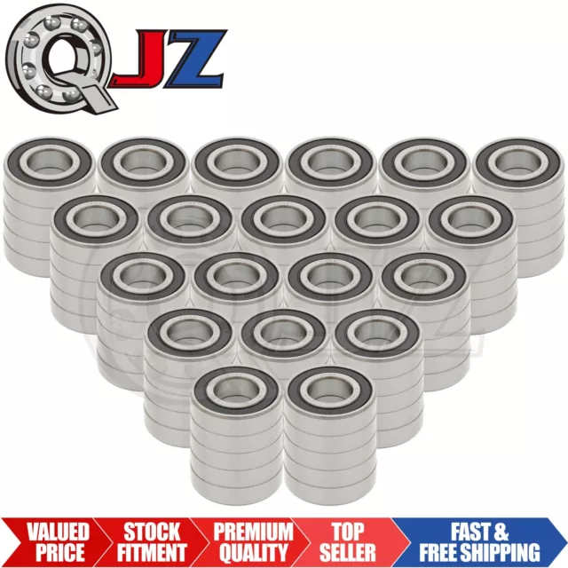 [100-Pack] R12-2RS Radial Ball Bearing [0.75in Bore x 1.625in OD x 0.438in W]