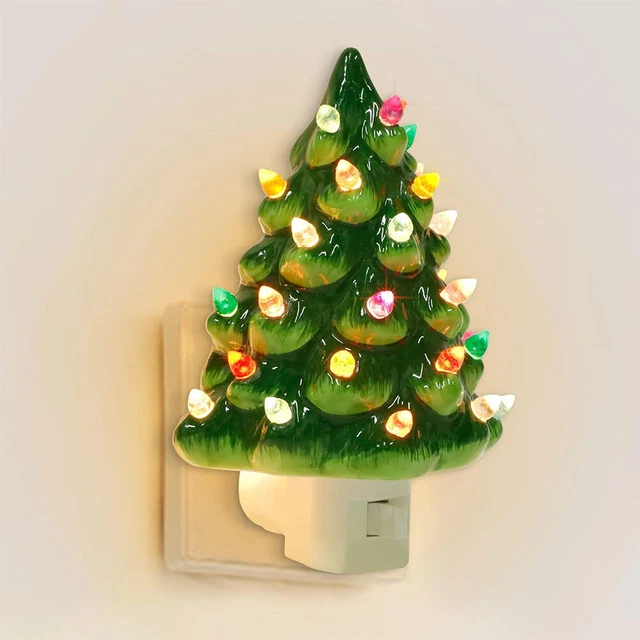 CHRISTMAS TREE NIGHT Light Vintage Christmas Night Light Xmas Tree