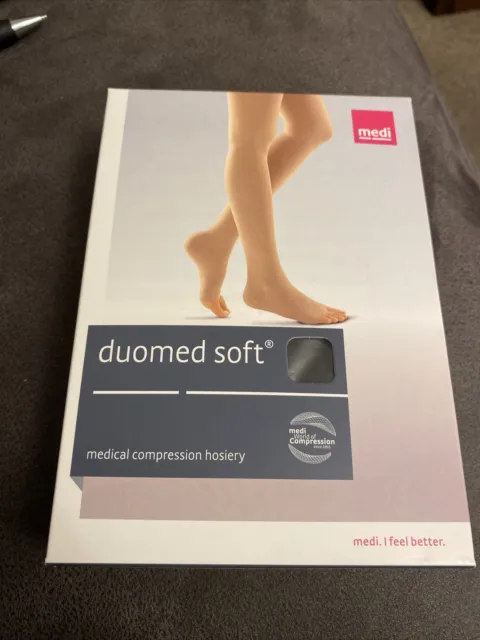 DUOMED SOFT THIGH BLACK support stockings varicose vein