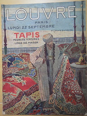 1905 circa-LOUVRE Paris-TAPIS-MEUBLES-TENTURES-CATALOGO DI VENDITA 