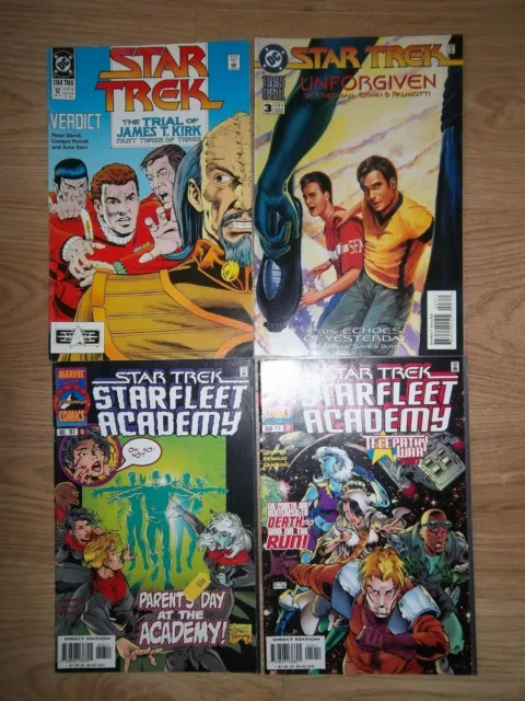 Mixed lot of star Trek Starfleet Comics DC Marvel Bundle Special