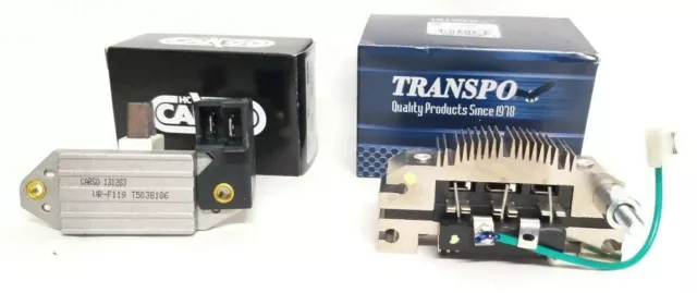 Kit Piastra + Regolatore Di Tensione Per Alternatore 12V Panda Daily Ducato Y10