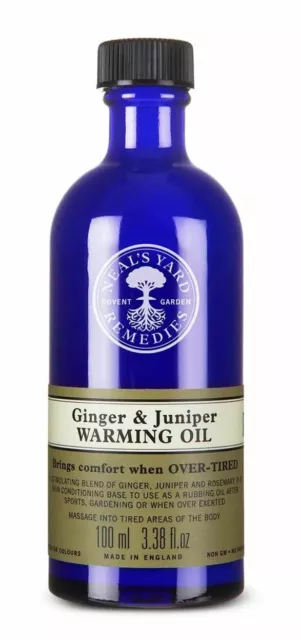 Neal's Yard Remedies Gingembre & Genévrier Chauffant Huile 100ml Bbe 11/2024