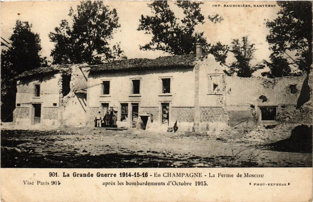 CPA AK Military - Moscow Farm After the Bombings (697533)