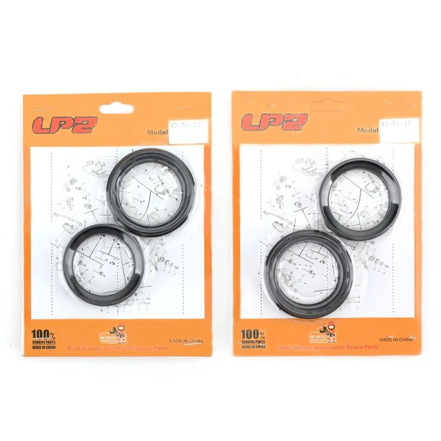Set Anello Bollitore Forcella con Tappi Polvere per Yamaha XVZ1300A ROYAL STAR XV 96-13 BE