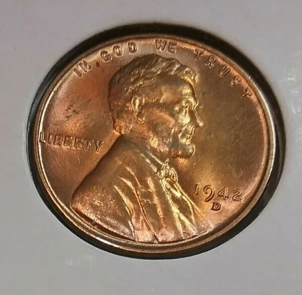 1942 Lincoln Wheat Cent  D - BU - Uncirculated