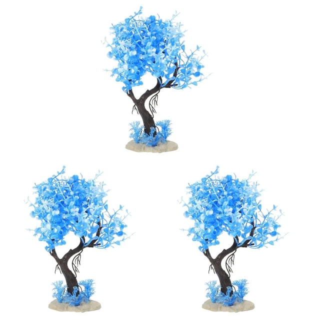 3pcs künstliche Panzerbaumdekoration Aquarium Wassermodell Harz Grün schmücken