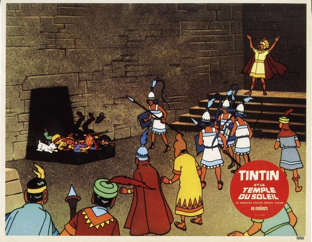 Hergé - 8 Épreuves D'imprimerie Casterman - Tintin - Le Temple Du Soleil 1988
