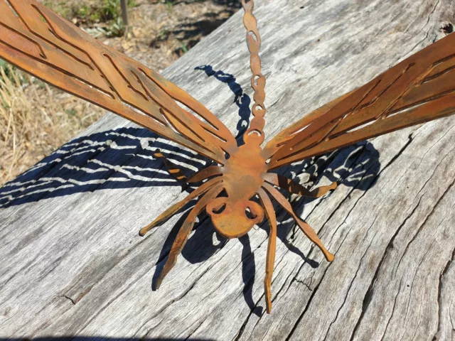 Dragonfly - Australian Made Rusted Metal Garden Art