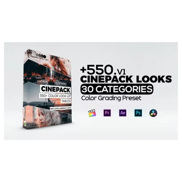 Pack de préréglages de correction de couleurs Cinepack Luts