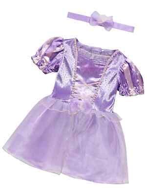 BABY Girls Disney Rapunzel  Party Costume Fancy Dress Outfit 6-24  months