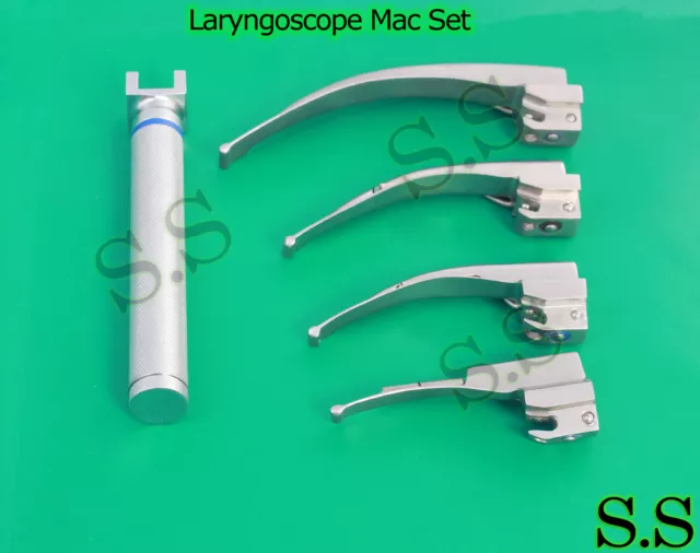 Laryngoscope Mac Set EMT Anesthesia Intubation supplies LS-3032