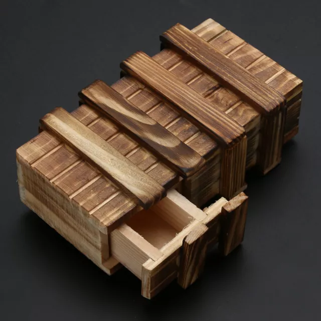 Wooden Puzzle Toys Flexible Fingers with 3 Drawers for Holiday Activities Gifts