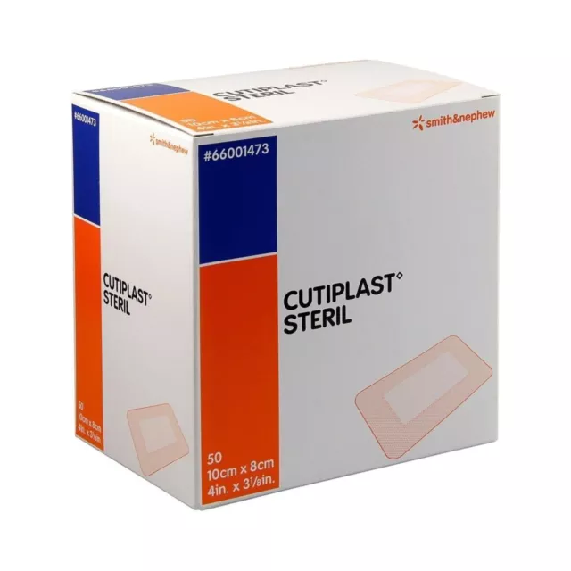Cutiplast Steril Wound Dressing 10cm x 8cm Sterile Adhesive Smith & Nephew UK
