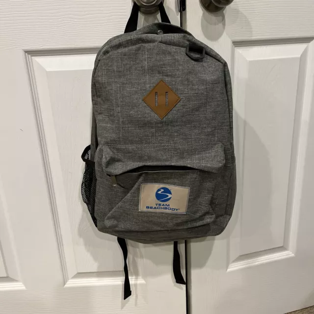 “Team Beachbody” Work Out Exercising Gym Backpack in Heather gray